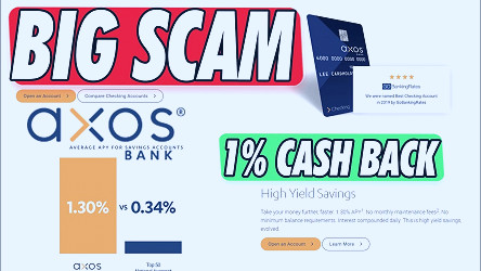 is Axos Bank a Scam | 1% Cash Back Debit Card - YouTube